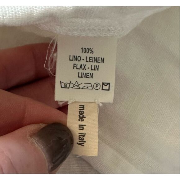 Wide Leg Linen Drawstring Pant - Picture 8 of 8